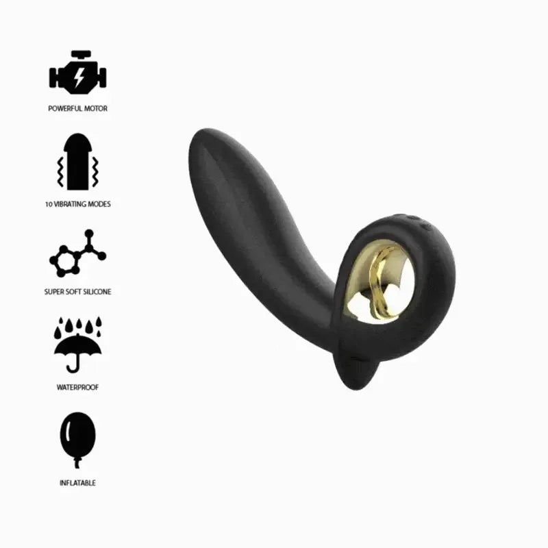 IBIZA - LEISTUNGSSTARKER AUFBLASBARER ANAL/VAGINAL-VIBRATOR MIT FERNBEDIENUNG - Vanelion Paradise