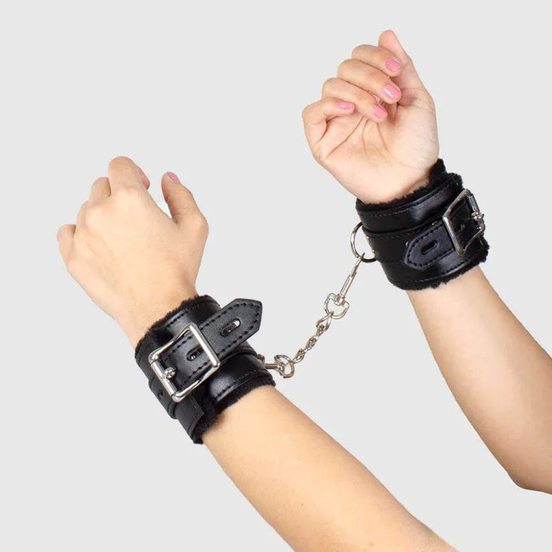 SECRETPLAY - SCHWARZE BONDAGE-HANDSCHELLEN BDSM-KOLLEKTION - Vanelion Paradise