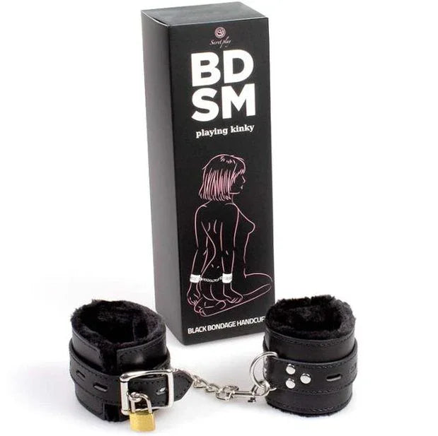 SECRETPLAY - SCHWARZE BONDAGE-HANDSCHELLEN BDSM-KOLLEKTION - Vanelion Paradise