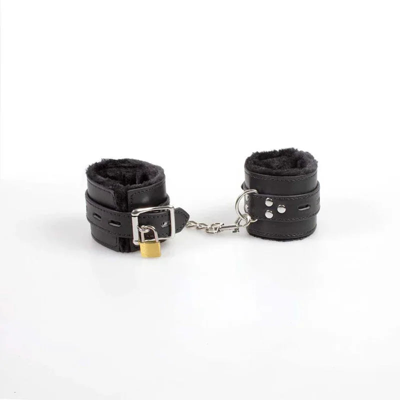 SECRETPLAY - SCHWARZE BONDAGE-HANDSCHELLEN BDSM-KOLLEKTION - Vanelion Paradise