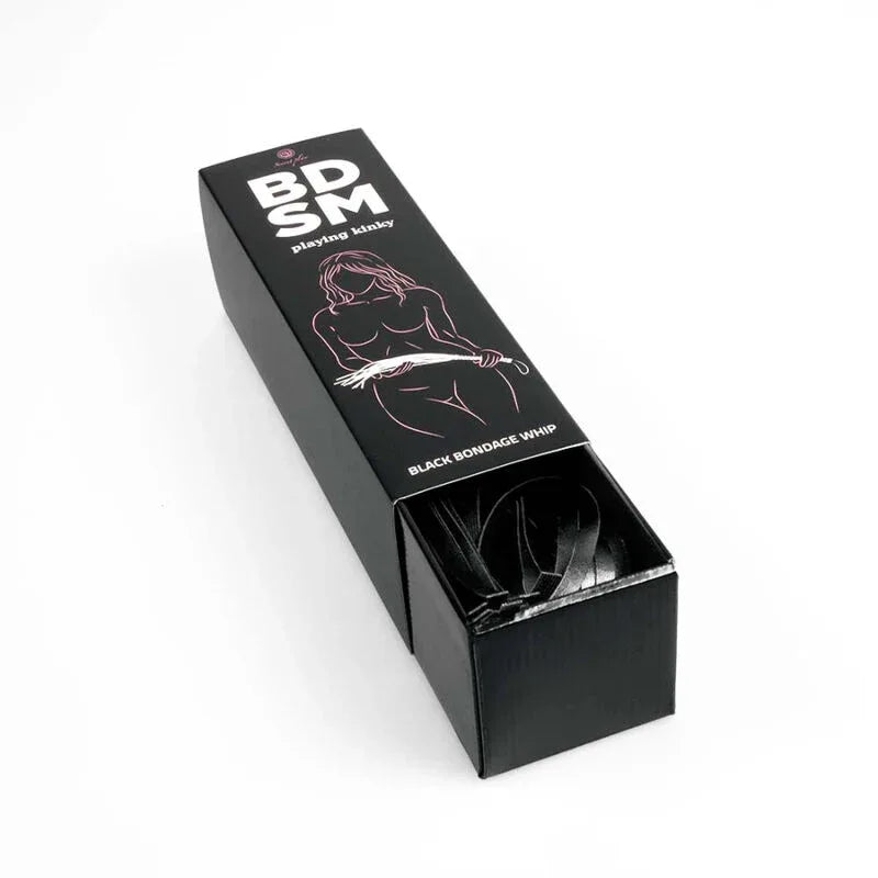 SECRETPLAY - SCHWARZE BONDAGE-PEITSCHE BDSM-KOLLEKTION - Vanelion Paradise