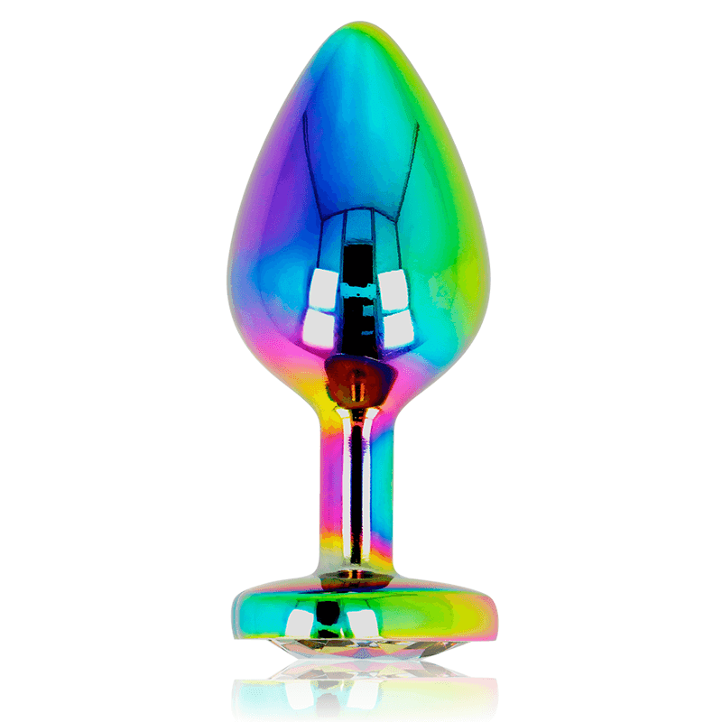 OHMAMA - SCHILLERNDER HERZ-ANALPLUG, GRÖSSE M - Vanelion Paradise