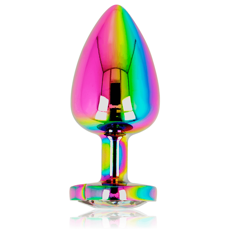OHMAMA - SCHILLERNDER HERZ-ANALPLUG, GRÖSSE L - Vanelion Paradise