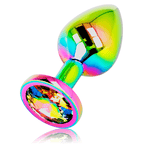 OHMAMA - SCHILLERNDER KREISFÖRMIGER ANALPLUG - GRÖSSE L - Vanelion Paradise