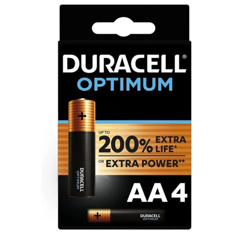 DURACELL - OPTIMUM 200 ALKALINE BATTERIE AA LR6 4 EINHEIT - Vanelion Paradise