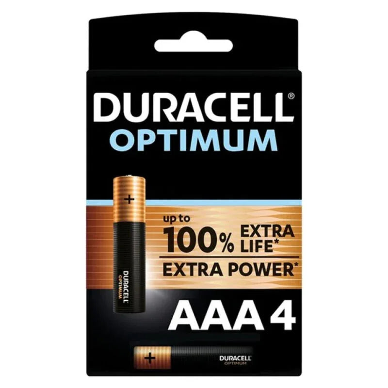 DURACELL - OPTIMUM 200 ALKALINE BATTERIE AAA LR03 4 EINHEIT - Vanelion Paradise