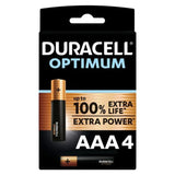 DURACELL - OPTIMUM 200 ALKALINE BATTERIE AAA LR03 4 EINHEIT - Vanelion Paradise