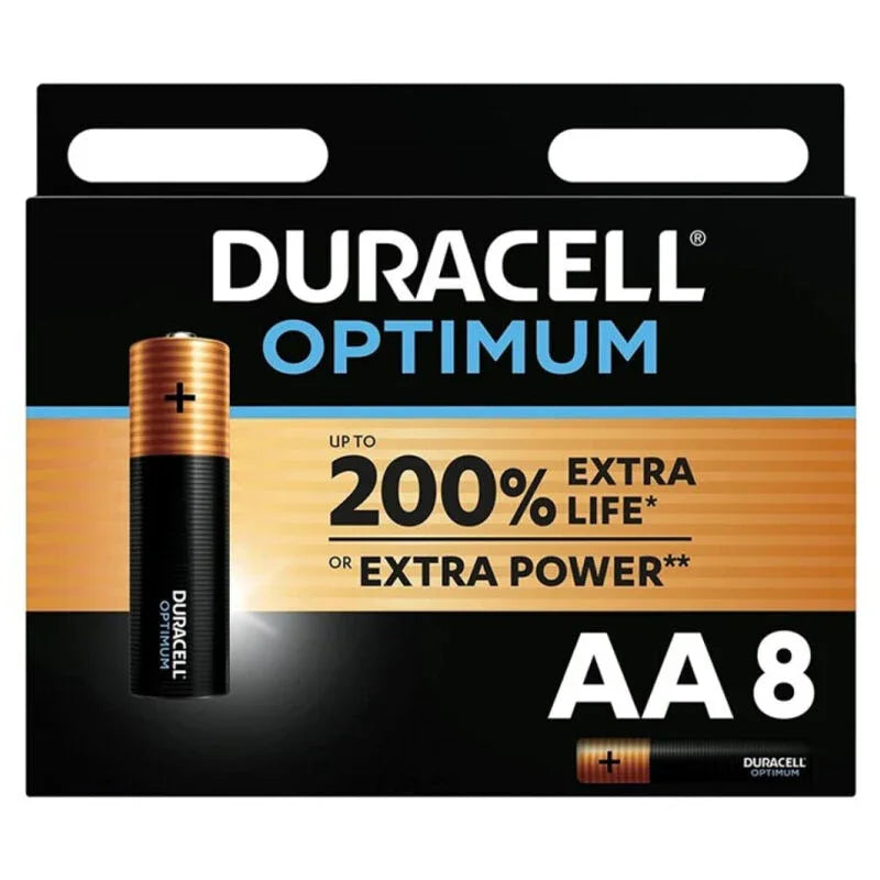 DURACELL - OPTIMUM 200 ALKALINE BATTERIE AA LR6 8 EINHEIT - Vanelion Paradise