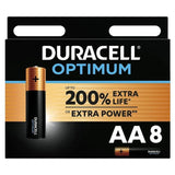 DURACELL - OPTIMUM 200 ALKALINE BATTERIE AA LR6 8 EINHEIT - Vanelion Paradise