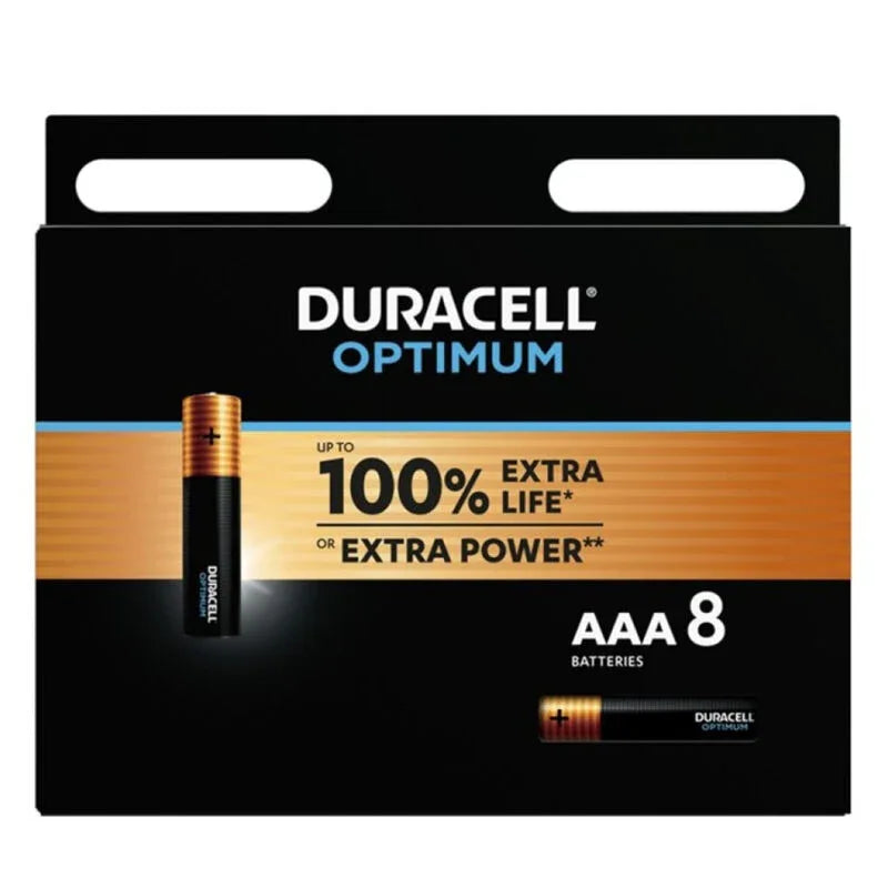 DURACELL - OPTIMUM ALKALINE BATTERIE AAA LR03 8 EINHEIT - Vanelion Paradise