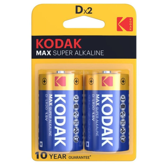 KODAK - MAX ALKALINE BATTERIE D LR20 2 EINHEIT