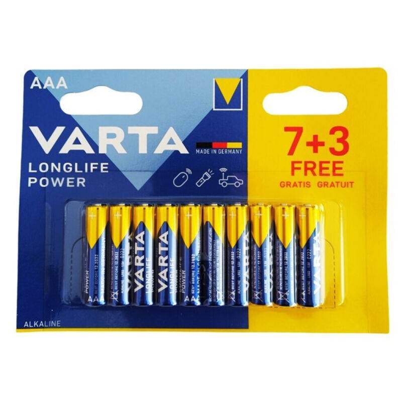 VARTA - LONGLIFE POWER ALKALINE BATTERIE AAA LR03 10 ST - Vanelion Paradise