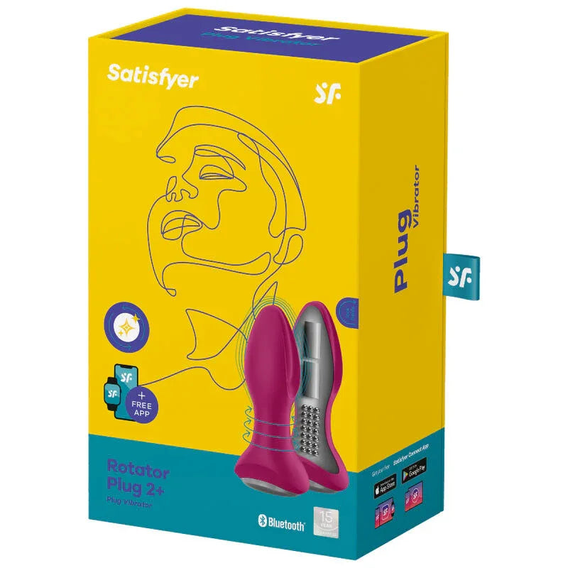 SATISFYER - ROTATOR PLUG 2+ VIBRIERENDE PLUGAPP SCHWARZ - Vanelion Paradise