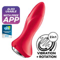 Satisfyer Rotator Plug 1 – Rot | Vibrierende App-Steuerung & Rotation für analen Hochgenuss - Vanelion Paradise