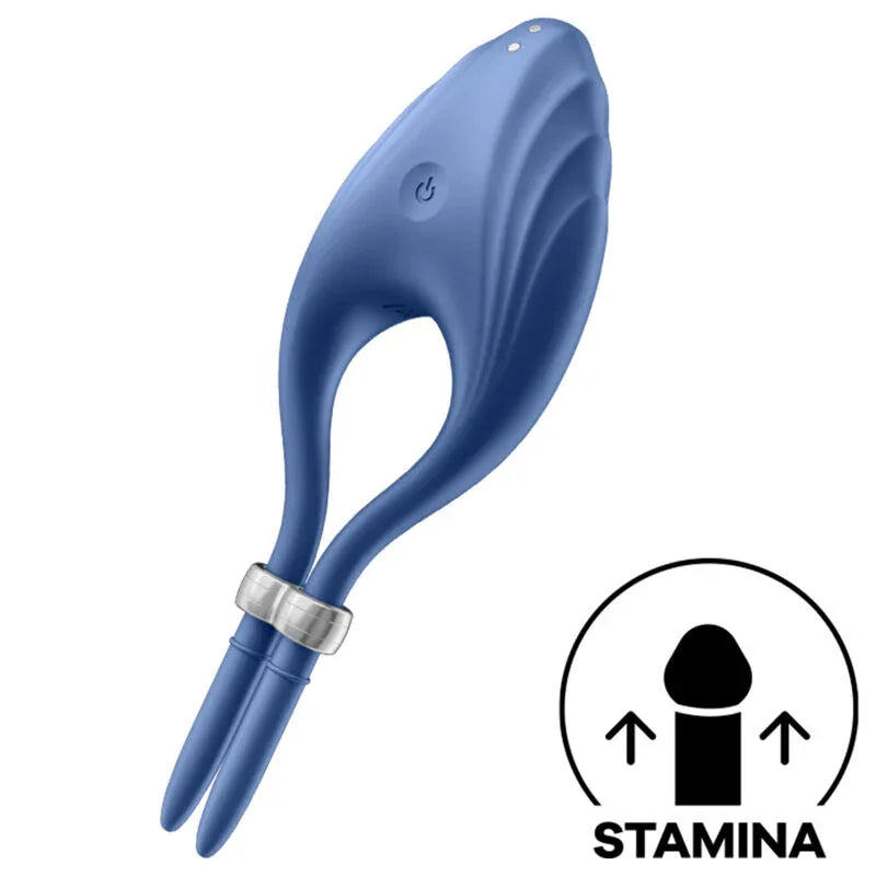 SATISFYER - DUELIST RINGVIBRATOR BLAU - Vanelion Paradise