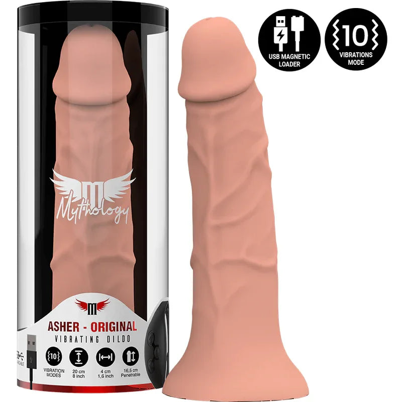 MYTHOLOGY - ASHER ORIGINAL DILDO M - VIBRATOR KOMPATIBEL MIT WATCHME WIRELESS TECHNOLOGY - Vanelion Paradise