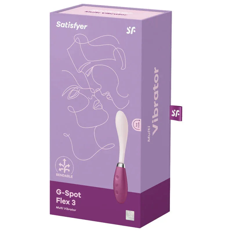 SATISFYER - G-SPOT FLEX 3 MULTI VIBRATOR GRAU - Vanelion Paradise