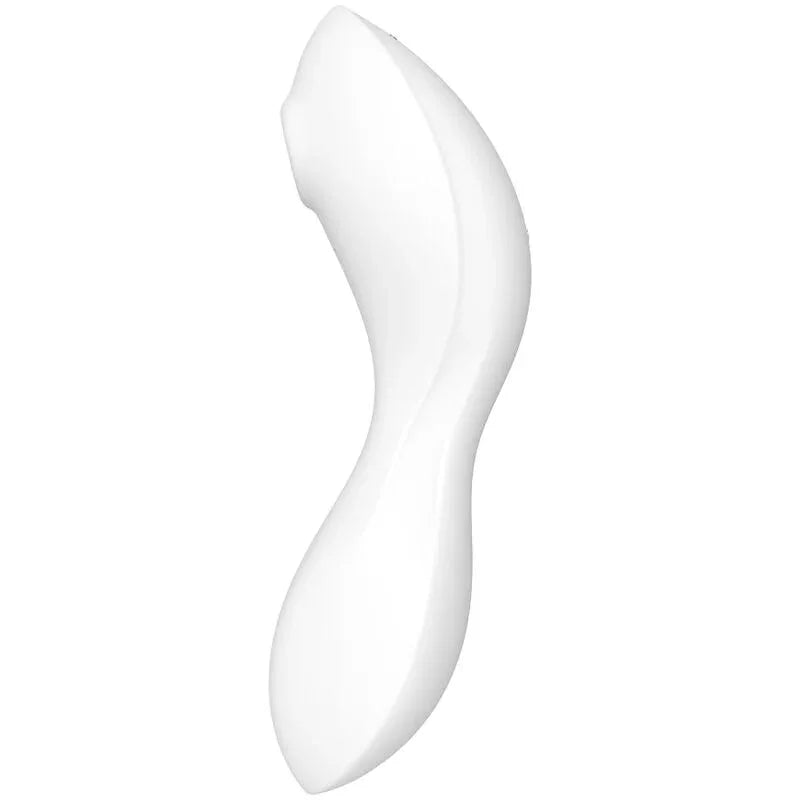 SATISFYER - CURVY TRINITY 5 AIR PULSE STIMULATOR & VIBRATOR APP WEISS - Vanelion Paradise