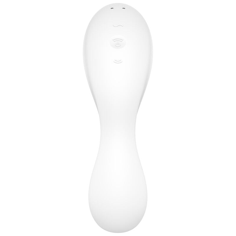 SATISFYER - CURVY TRINITY 5 AIR PULSE STIMULATOR & VIBRATOR APP WEISS