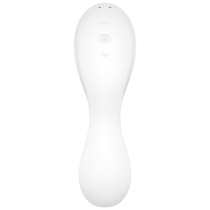 SATISFYER - CURVY TRINITY 5 AIR PULSE STIMULATOR & VIBRATOR APP WEISS