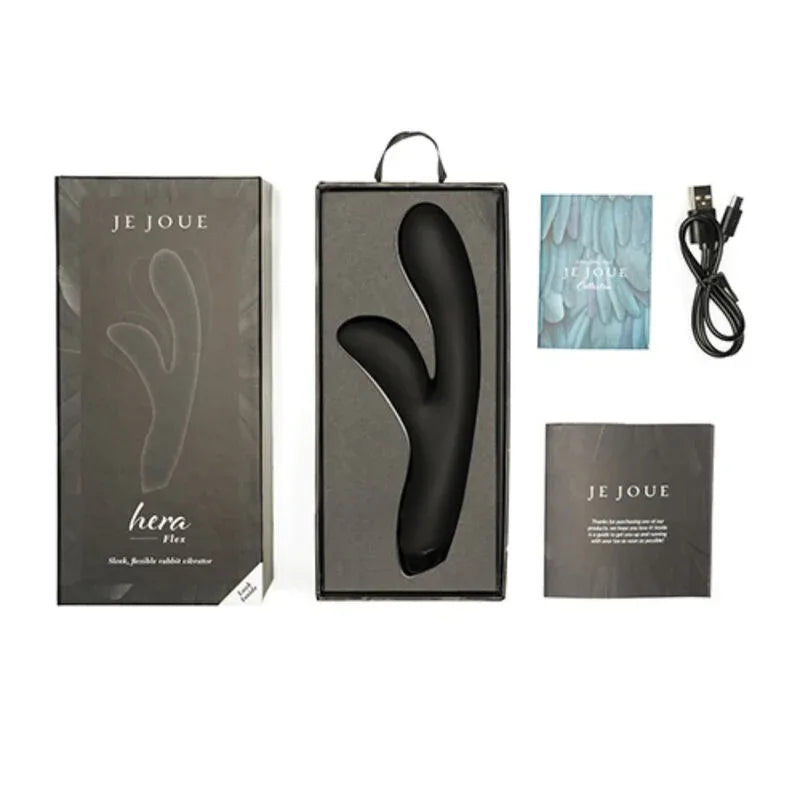JE JOUE - HERA FLEX KANINCHENVIBRATOR - SCHWARZ - Vanelion Paradise