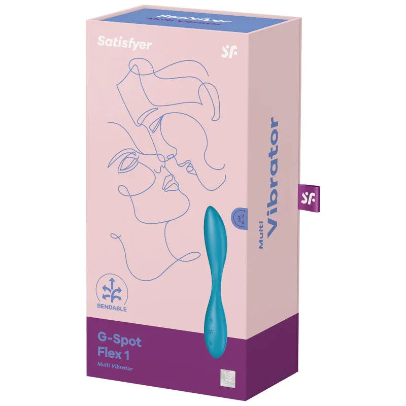 SATISFYER - G-SPOT FLEX 1 MULTIVIBRATOR BLAU - Vanelion Paradise
