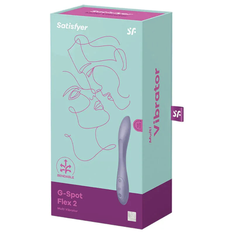 SATISFYER - G-SPOT FLEX 2 MULTI VIBRATOR LILA - Vanelion Paradise