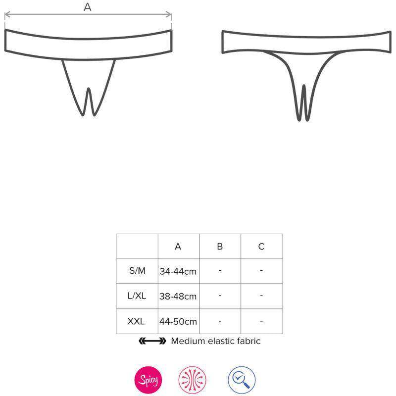 OBSESSIVE - MIAMOR OUVERT THONG S/M - Vanelion Paradise