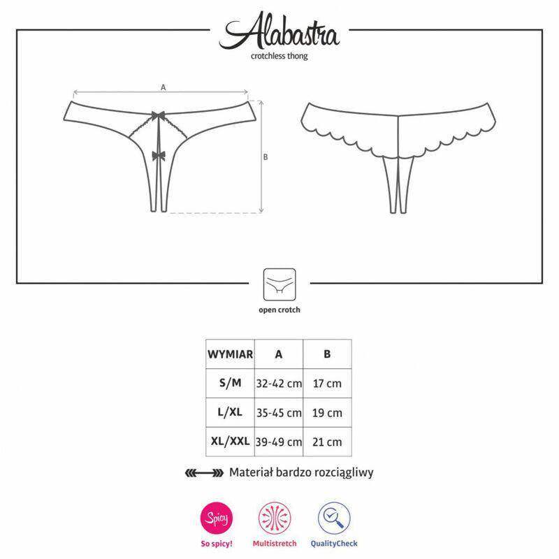 OBSESSIVE - ALABASTRA THONG OBERTEIL WEISS S/M - Vanelion Paradise