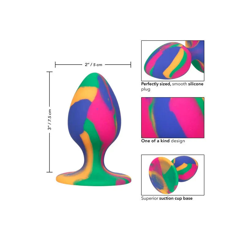 CALEXOTICS - CHEEKY MEDIUM TIE-DYE PLUG ANAL - Vanelion Paradise