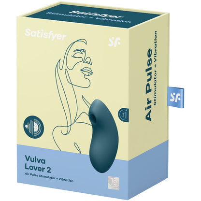 SATISFYER - VULVA LOVER 2 LUFTPULSSTIMULATOR & VIBRATOR BLAU