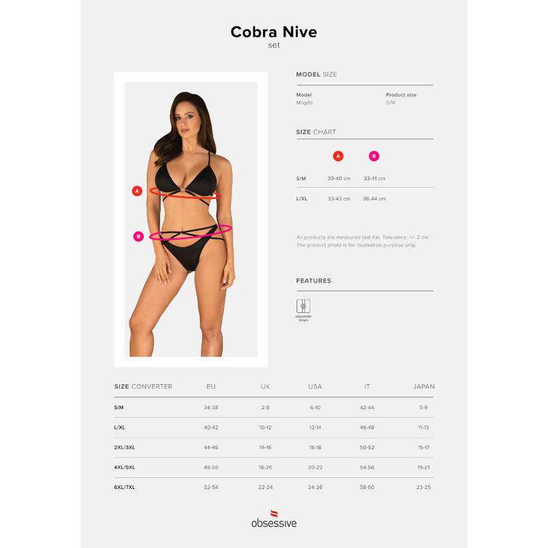 OBSESSIVE - COBRA NIVE SET ZWEITEILIG S/M - Vanelion Paradise