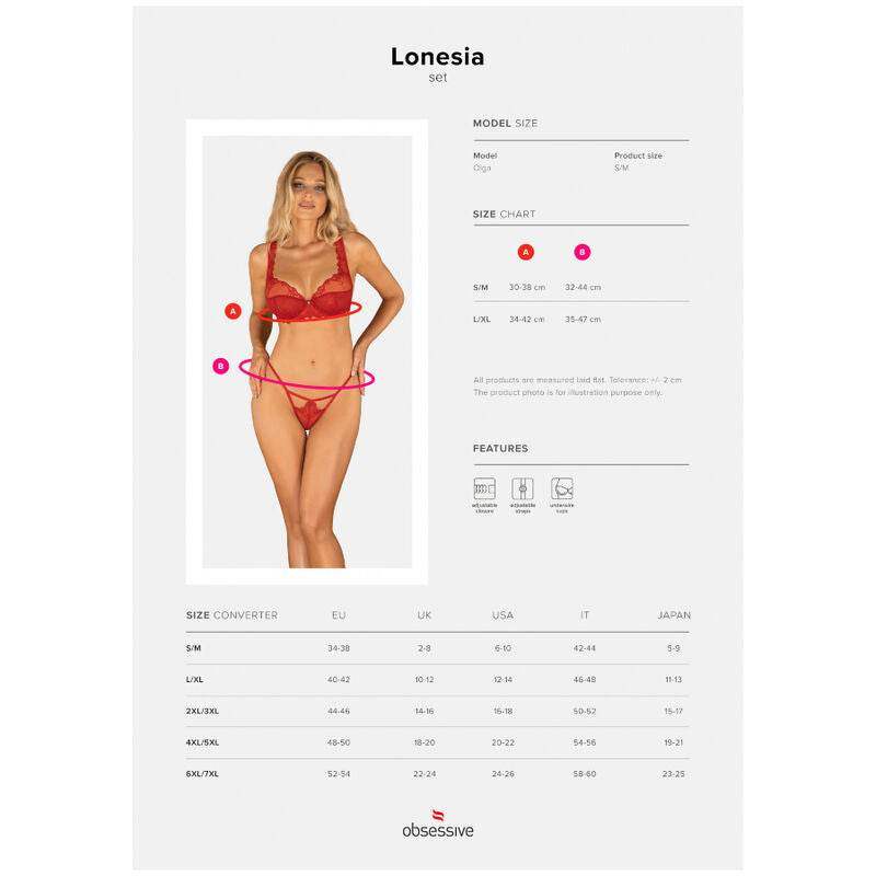 OBSESSIVE - LONESIA SET ZWEITEILIG S/M - Vanelion Paradise