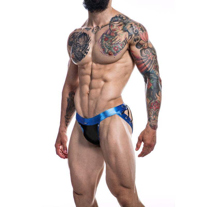 CUT4MEN - JOCKSTRAP DESIRE CUERO AZUL L - Vanelion Paradise