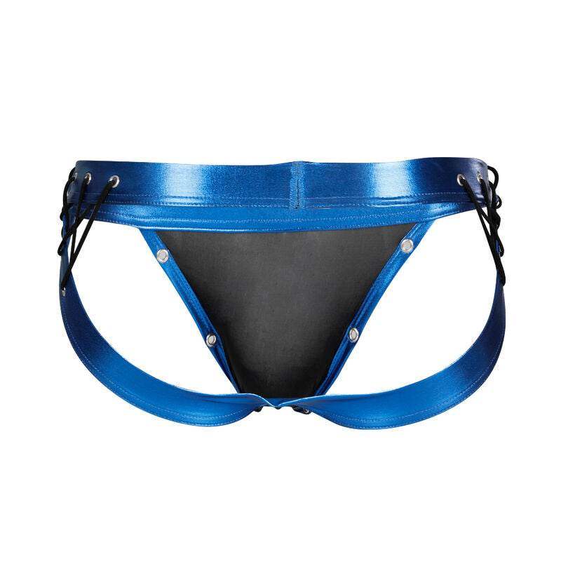 CUT4MEN - JOCKSTRAP DESIRE CUERO AZUL L - Vanelion Paradise