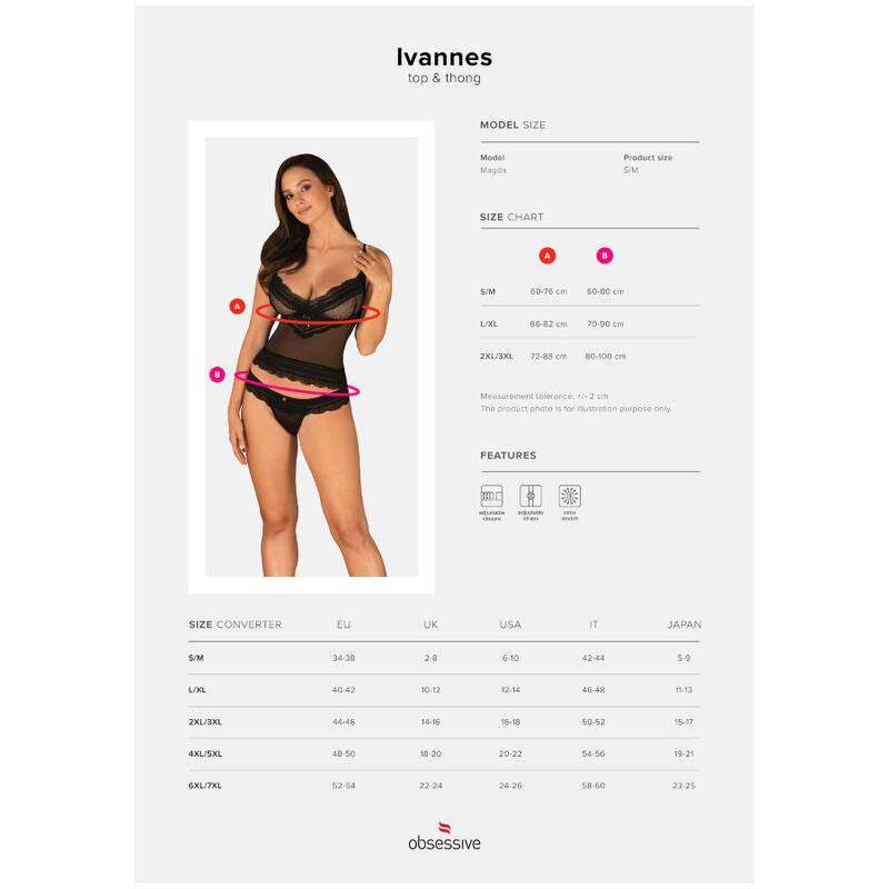 OBSESSIVE - IVANNES SET ZWEI STÜCK S/M - Vanelion Paradise