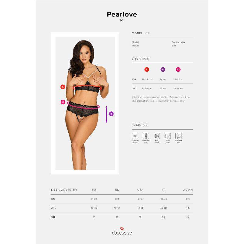 OBSESSIVE - PEARLOVE SET ZWEITEILIG XS/S - Vanelion Paradise