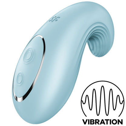 SATISFYER - DIPPING DELIGHT AUFLEGVIBRATOR BLAU - Vanelion Paradise