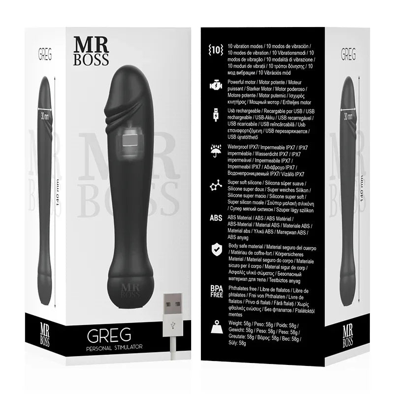 MR BOSS – GREG Vibrator mit Power-Motor & Soft Silikon - Vanelion Paradise