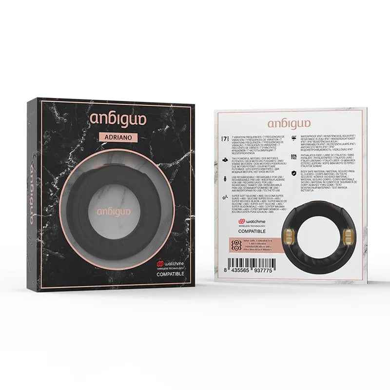 ANBIGUO - VIBRATIONSRING ADRIANO, KOMPATIBEL MIT DER WIRELESS-TECHNOLOGIE VON WATCHME - Vanelion Paradise