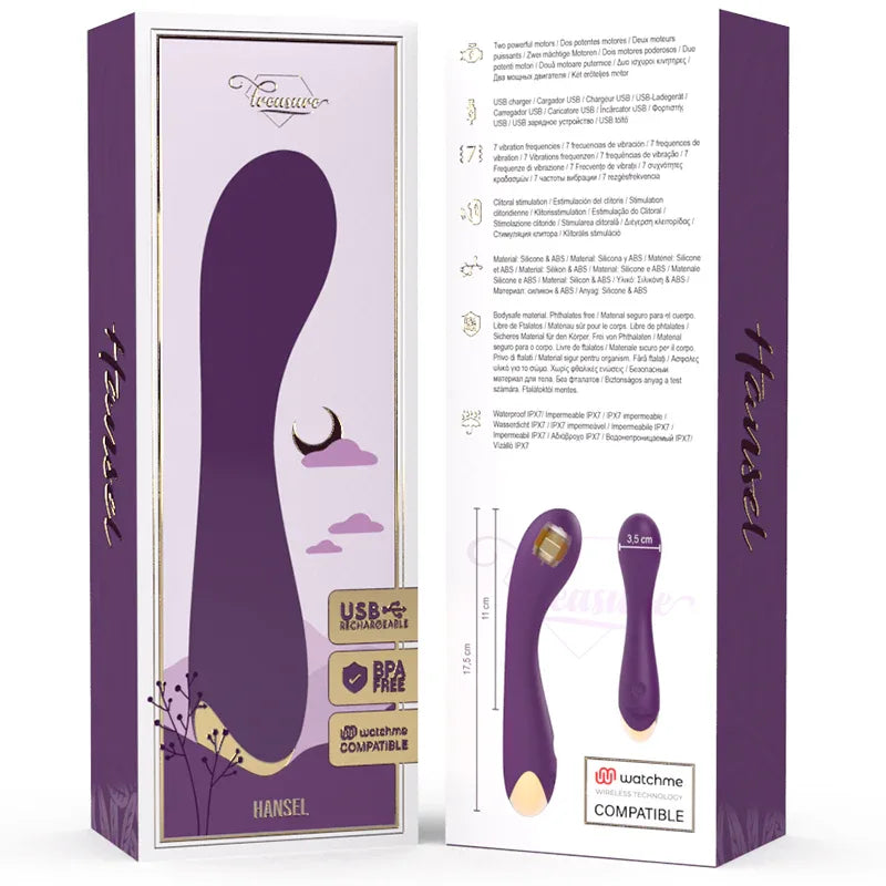 TREASURE - HANSEL G-SPOT VIBRATOR WATCHME WIRELESS TECHNOLOGIE KOMPATIBEL - Vanelion Paradise