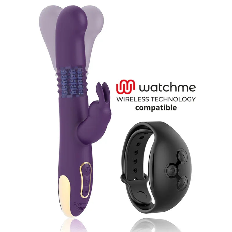 TREASURE - BASTIAN RABBIT UP & DOWN, ROTATOR & VIBRATOR KOMPATIBEL MIT WATCHME WIRELESS TECHNOLOGY - Vanelion Paradise