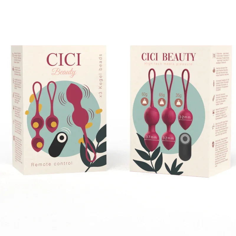 CICI BEAUTY - PREMIUM SILIKON 3 VIBRIERENDE KEGELPERLEN FERNBEDIENUNG - Vanelion Paradise