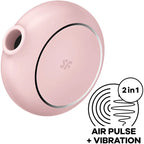 SATISFYER - PRO TO GO 3 DOPPELTER LUFTPULSSTIMULATOR & VIBRATOR - Vanelion Paradise