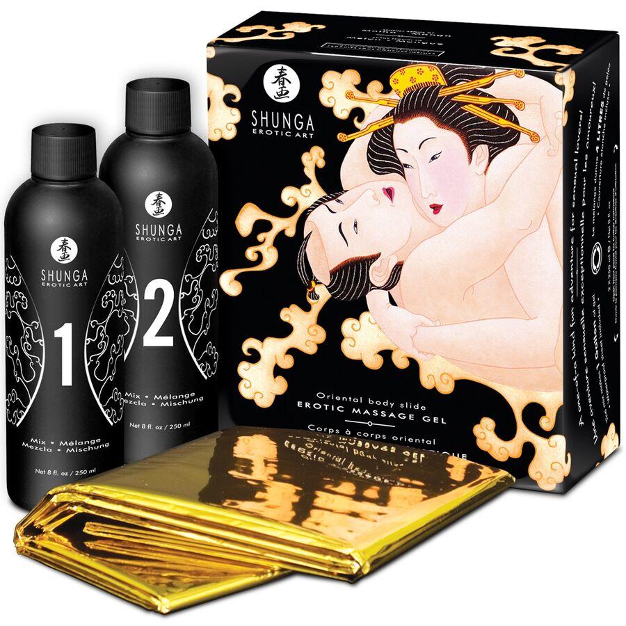 SHUNGA - ORIENTALISCHES MELONE-MANGO-EROTISCHES KÖRPER-ZU-KÖRPER-MASSAGEGEL