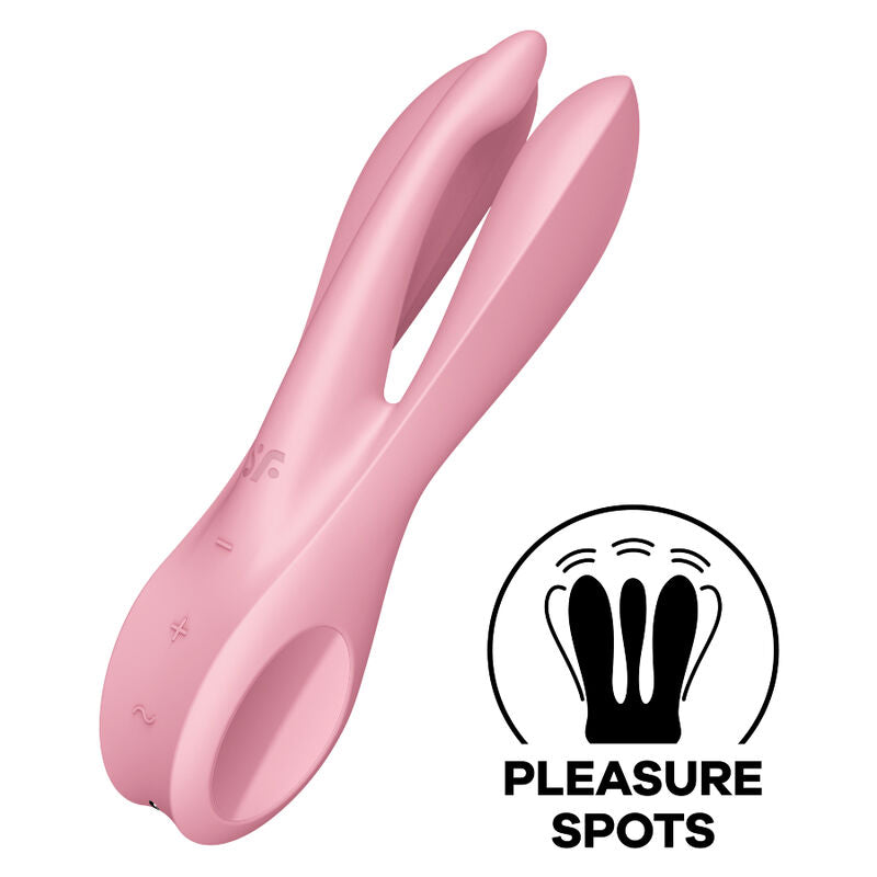 SATISFYER - THREESOME 1 VIBRATOR BLAU