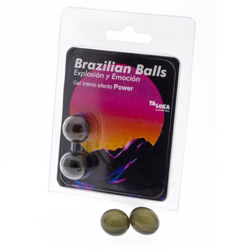 TALOKA - 2 BRASILIANISCHE KUGELN, KRAFTEFFEKT, AUFREGENDES GEL - Vanelion Paradise