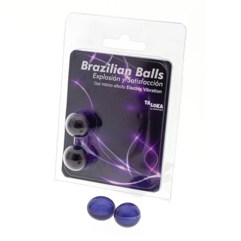 TALOKA - 2 BRASILIANISCHE BLLE, ELEKTRISCHER VIBRATIONSEFFEKT, AUFREGENDES GEL - Vanelion Paradise