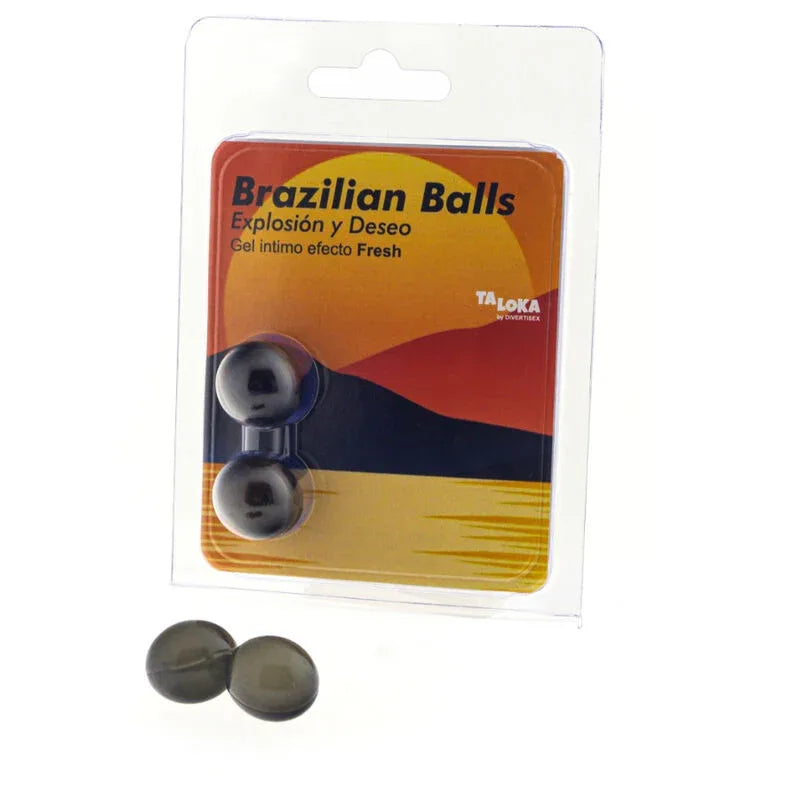 TALOKA - 2 BRASILIANISCHE KUGELN, FRISCHER EFFEKT, AUFREGENDES GEL - Vanelion Paradise