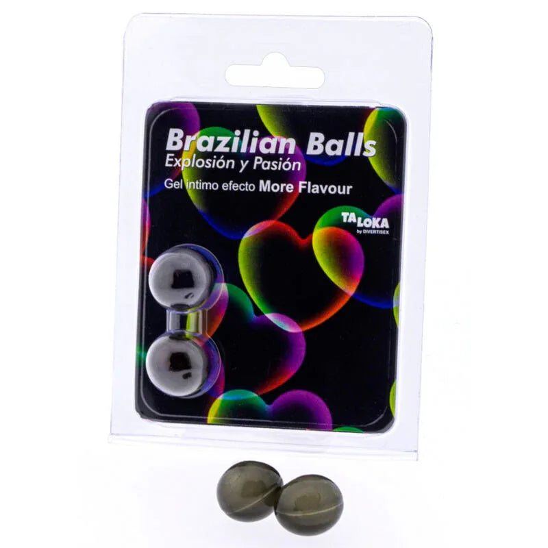 TALOKA - 2 BRASILIANISCHE KUGELN MEHR GESCHMACKSEFFEKT AUFREGENDES GEL - Vanelion Paradise
